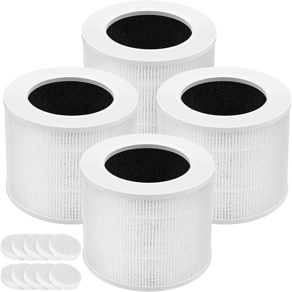 4 Pack Core Mini-RF Replacement Filter For LEVOIT Core Mini Air Purifier 3-in-1